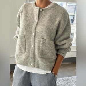 Elegant Gray Cardigan for Women